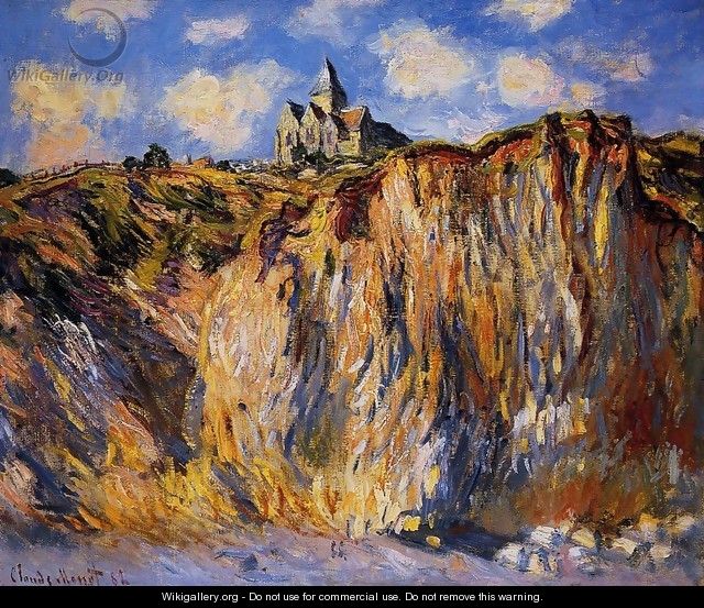 The Church At Varengeville Morning Effect - Claude Oscar Monet