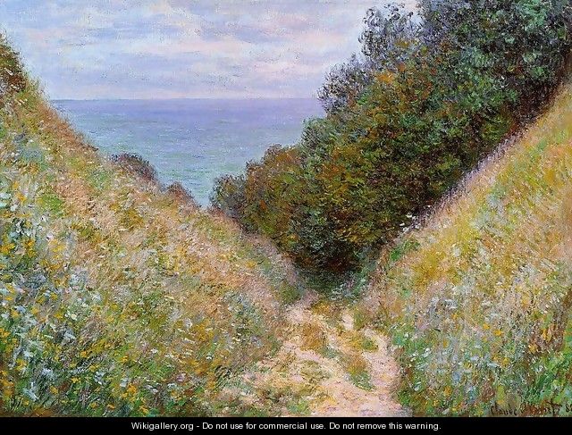 The Path At La Cavee Pourville - Claude Oscar Monet