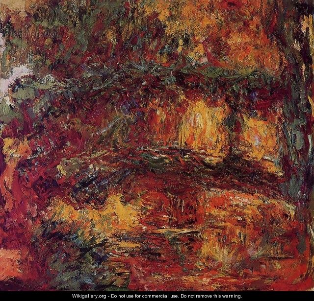 The Japanese Bridge At Giverny - Claude Oscar Monet