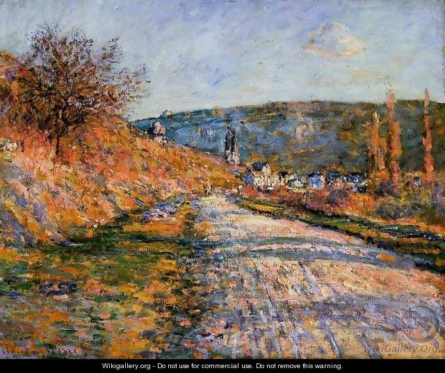 The Road To Vetheuil - Claude Oscar Monet