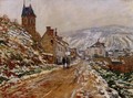The Road In Vetheuil In Winter - Claude Oscar Monet