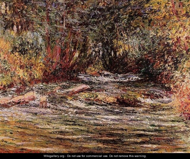 The River Epte At Giverny - Claude Oscar Monet