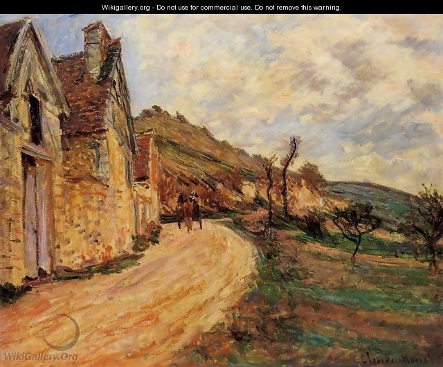 Les Roches At Falaise Near Giverny - Claude Oscar Monet