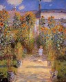 Monets Garden At Vetheuil - Claude Oscar Monet