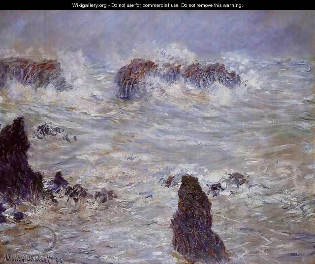Storm Off The Belle Ile Coast - Claude Oscar Monet
