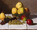 Still Life With Pears And Grapes - Claude Oscar Monet