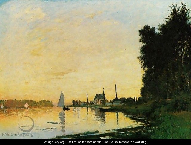 Argenteuil Late Afternoon - Claude Oscar Monet