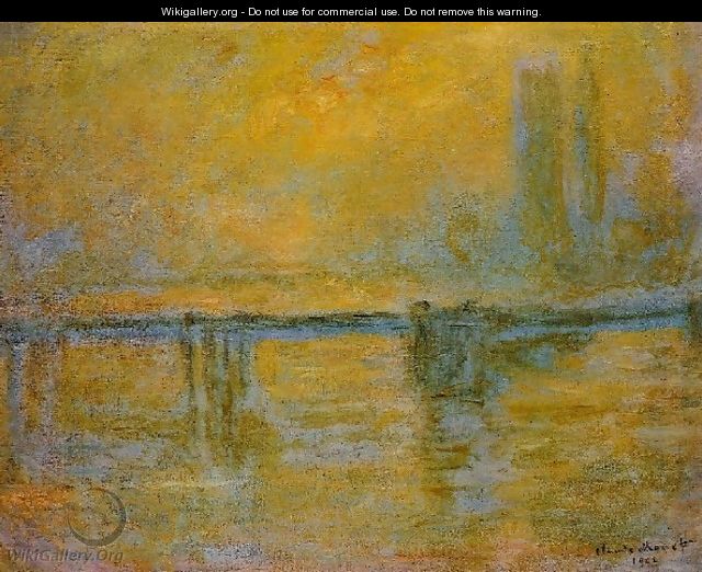 Charing Cross Bridge Fog - Claude Oscar Monet