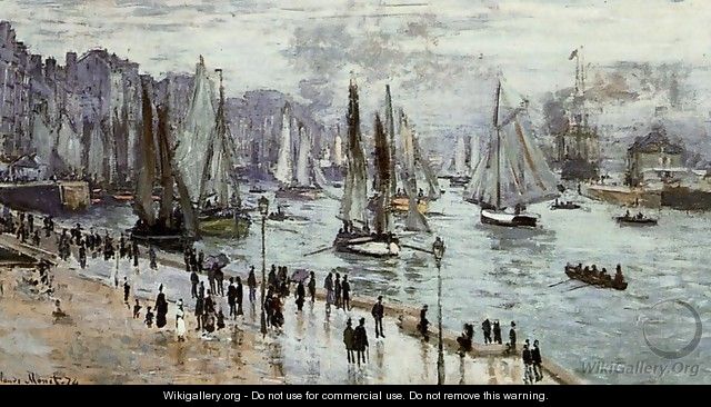 Fishing Boats Leaving The Port Of Le Havre - Claude Oscar Monet