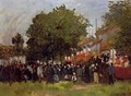 Fete At Argenteuil - Claude Oscar Monet