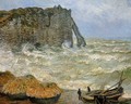 Etretat Rough Sea - Claude Oscar Monet