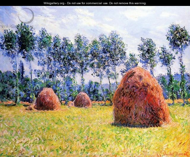 Haystacks At Giverny3 - Claude Oscar Monet