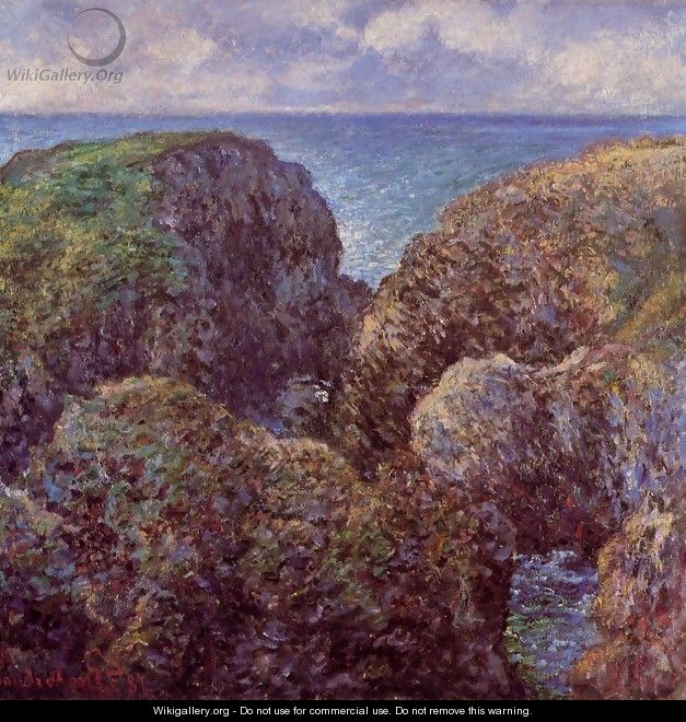Group Of Rocks At Port Goulphar - Claude Oscar Monet