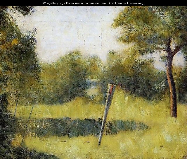 The Clearing Aka Landscape With A Stake - Georges Seurat