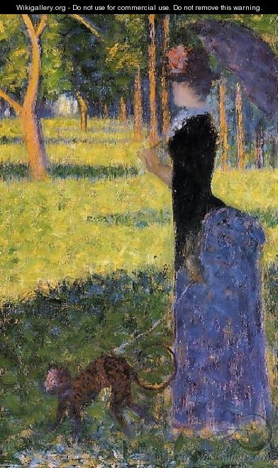 Woman With A Monkey - Georges Seurat