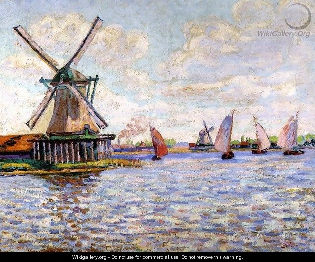 Windmills In Holland - Armand Guillaumin