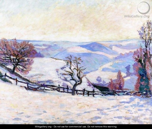 White Frost At Puy Barriou - Armand Guillaumin