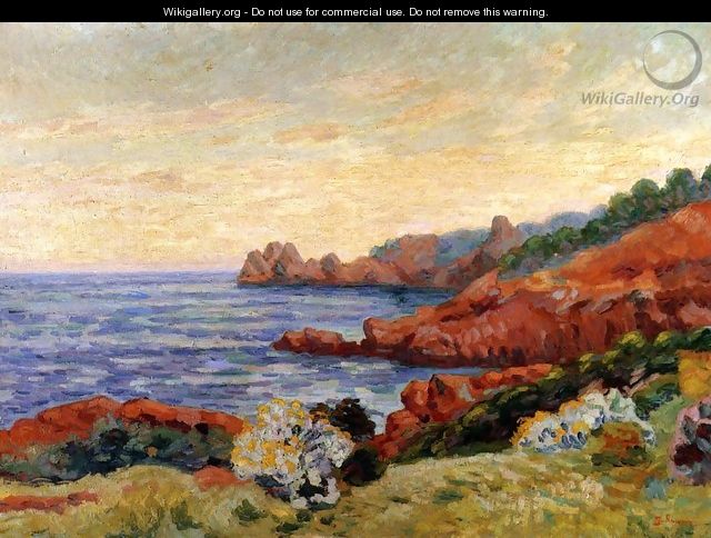 The Red Rocks At Agay - Armand Guillaumin
