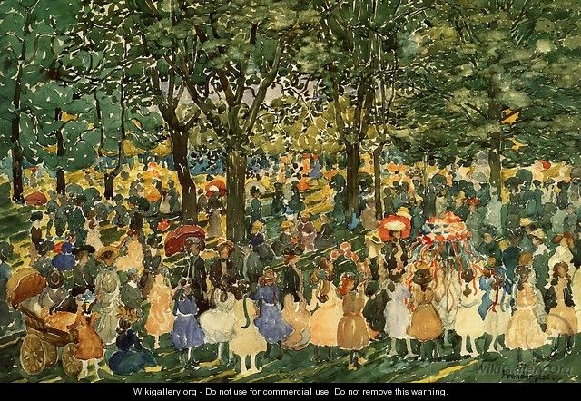May Day Central Park - Maurice Brazil Prendergast