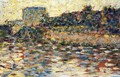 Courbevoie Landscape With Turret - Georges Seurat