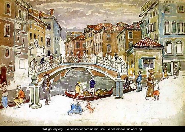 Venice The Little Bridge - Maurice Brazil Prendergast