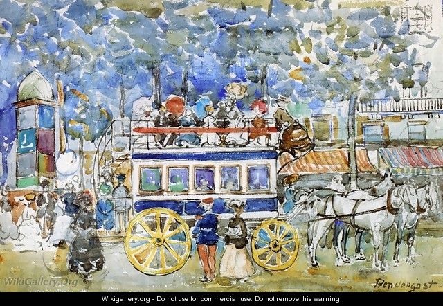 The Paris Omnibus - Maurice Brazil Prendergast