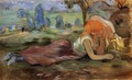 Shepherdess Laying Down2 - Berthe Morisot