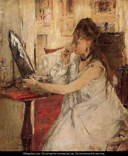 Young Woman Powdering Her Face - Berthe Morisot