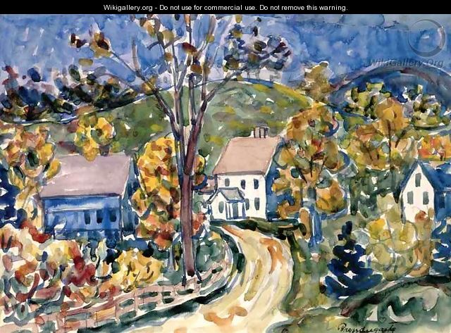 Country Road New Hampshire - Maurice Brazil Prendergast