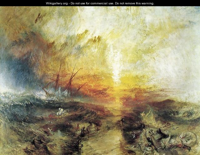 Slavers Throwing Overboard The Dead And Dying Typhoon Coming On - Joseph Mallord William Turner