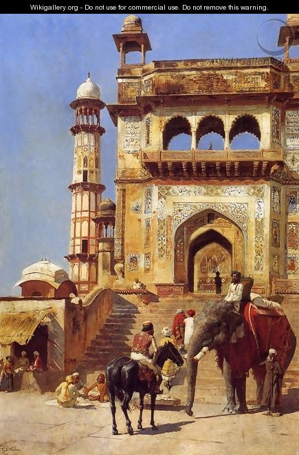 Before A Mosque - Edwin Lord Weeks