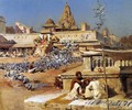 Feeding The Sacred Pigeons Jaipur - Edwin Lord Weeks