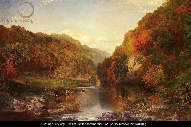 Autumn On The Wissahickon - Thomas Moran