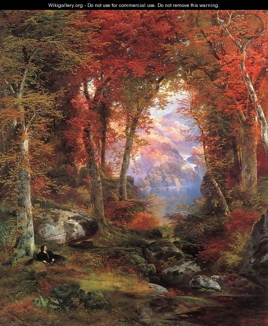 The Autumnal Woods (Under The Trees) - Thomas Moran