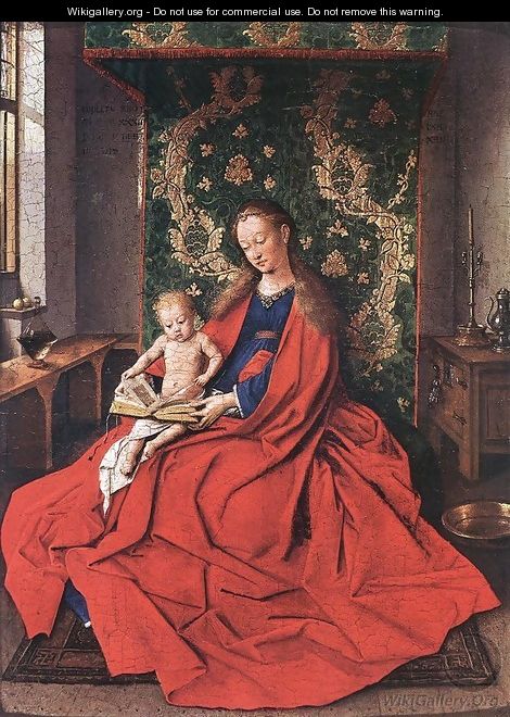 Madonna with the Child Reading 1433 - Jan Van Eyck