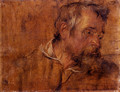 Profile Study Of A Bearded Old Man - Sir Anthony Van Dyck
