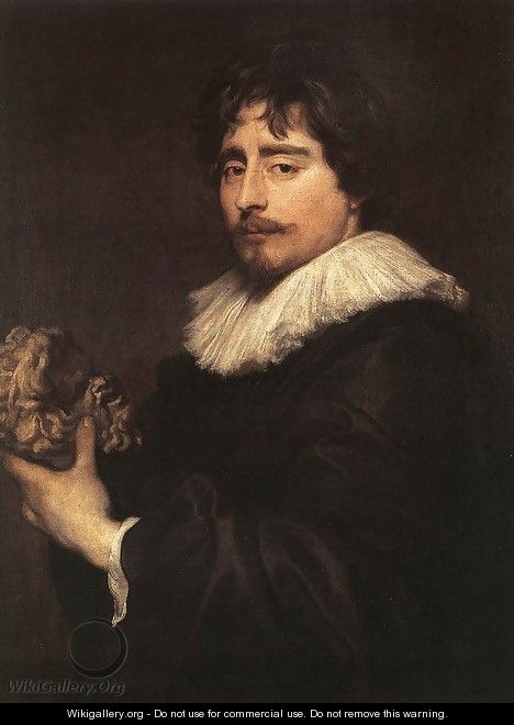 Porrtrait Of The Sculptor Duquesnoy - Sir Anthony Van Dyck