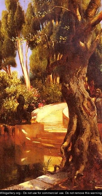 The Staircase Under The Trees - Rudolph Ernst