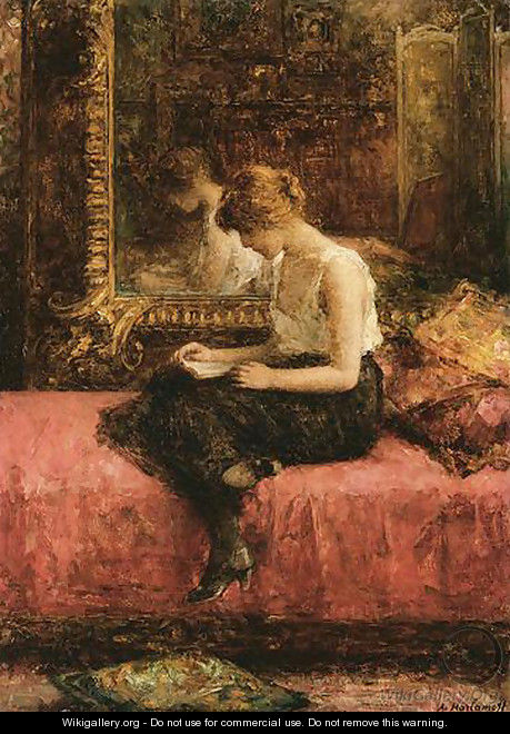 Literary Pursuits Of A Young Lady - Alexei Alexeivich Harlamoff