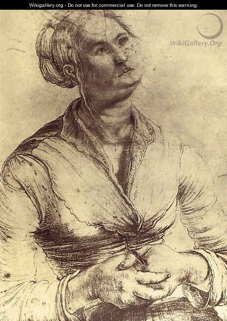 Woman Looking Up 1512-14 - Matthias Grunewald (Mathis Gothardt)