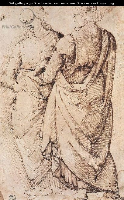 Study Of Two Women 1486 - Domenico Ghirlandaio