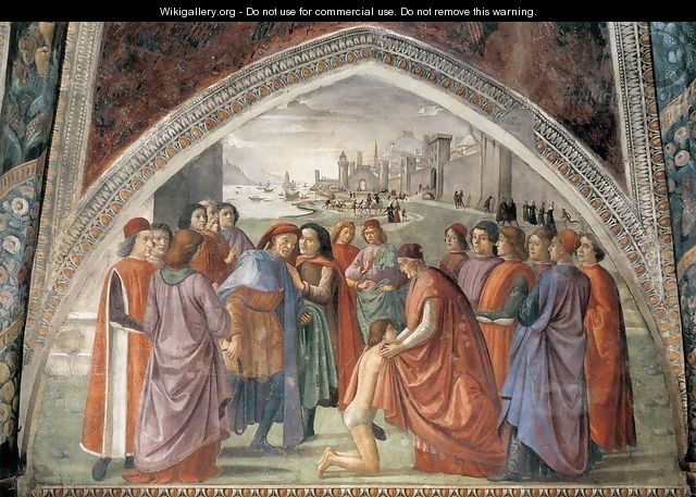 Renunciation of Worldly Goods 1482-85 - Domenico Ghirlandaio