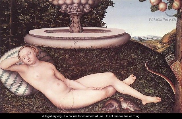 The Nymph of the Fountain 1534 - Lucas The Elder Cranach