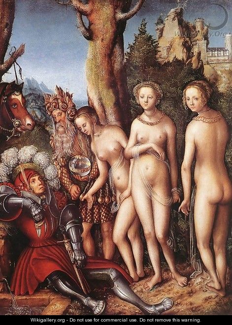 The Judgment of Paris 1512-14 - Lucas The Elder Cranach
