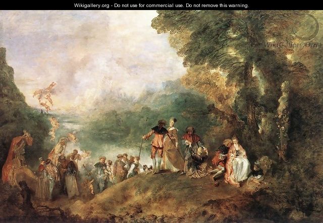 The Embarkation for Cythera 1717 - Jean-Antoine Watteau
