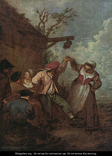 Peasant Dance - Jean-Antoine Watteau