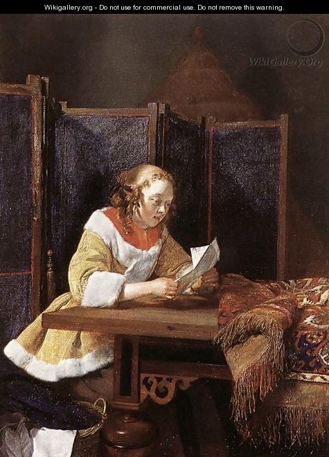 A Lady Reading a Letter c. 1662 - Gerard Ter Borch