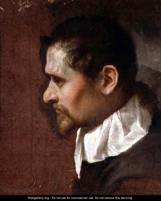 Self-Portrait in Profile 1590s - Annibale Carracci