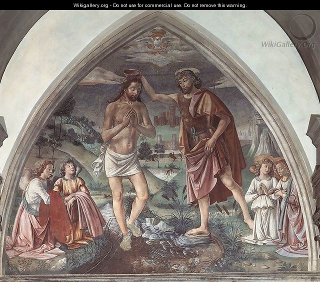 Baptism of Christ c.1473 - Domenico Ghirlandaio