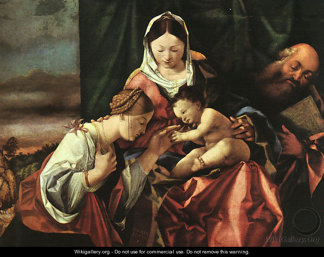 The Mystic Marriage of St. Catherine 1506-07 - Lorenzo Lotto